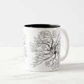 Mathe-Baum-Tasse Zweifarbige Tasse (VorderseiteRechts)