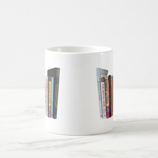 Mathe-Bücherregal Kaffeetasse (Mittel)