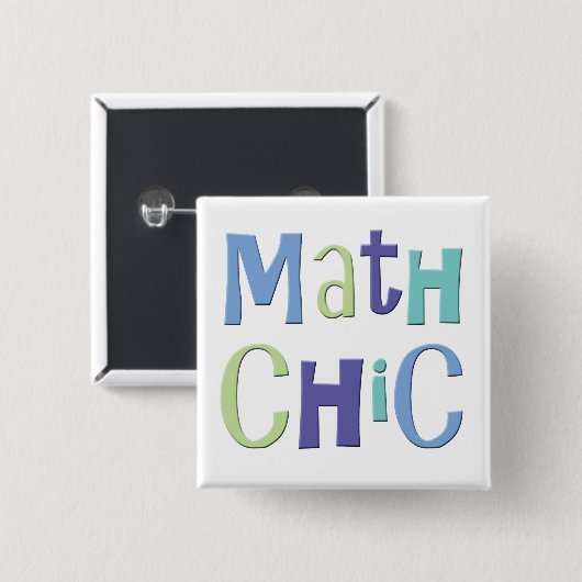 Mathe-Chic Button (Vorne & Hinten)