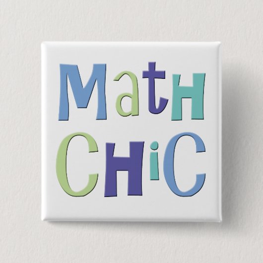 Mathe-Chic Button (Vorderseite)