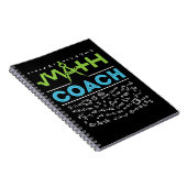 Mathe-Coach Mathematik-Tutor Notizblock (Rechte Seite)