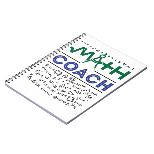Mathe Coach Tutor Mathematik Lehrer Notizblock (Linke Seite)
