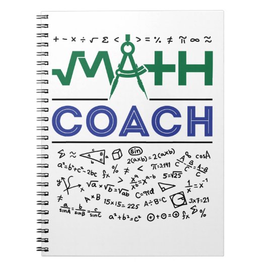 Mathe Coach Tutor Mathematik Lehrer Notizblock (Vorderseite)