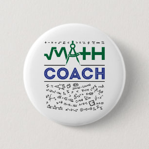 Mathe-Coach-Tutor Mathematiklehrer Button