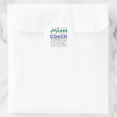 Mathe-Coach Tutor Mathematiklehrer Runder Aufkleber (Tasche)