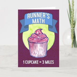Mathe-Cupcake-Karte Dankeskarte