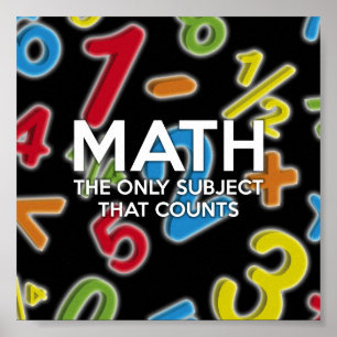 Mathe. Das einzige Fach, das zählt Poster