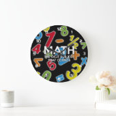 Mathe. Das einzige Thema, das zählt Große Wanduhr (Zuhause)