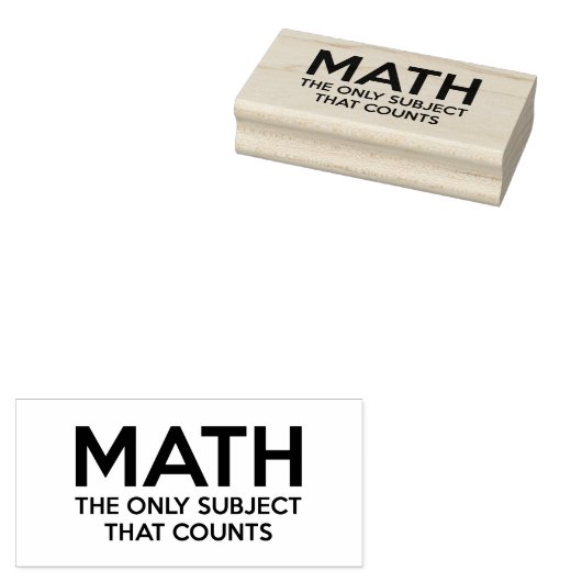 Mathe. Das einzige Thema, das zählt Gummistempel (Stempel)