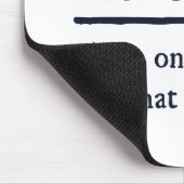 Mathe das einzige Thema, das zählt Mousepad (Ecke)