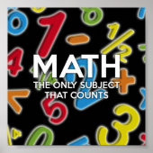 Mathe. Das einzige Thema, das zählt Poster (Vorne)