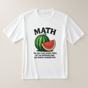 Mathe der einzige Ort, an dem Leute 66 Wassermelo T-Shirt