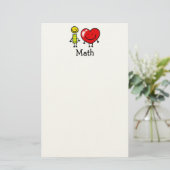 Mathe der Liebe I Briefpapier (Stehend Vorderseite)