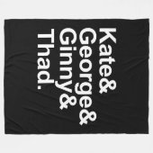 Mathe Detectives - Kate, George, Ginny und Thad Fleecedecke (Vorderseite (Horizontal))