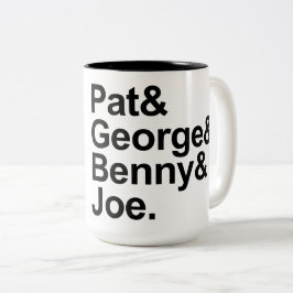 Mathe-Detektive - Pat, George, Benny und Joe Zweifarbige Tasse