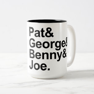 Mathe-Detektive - Pat, George, Benny und Joe Zweifarbige Tasse