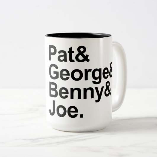 Mathe-Detektive - Pat, George, Benny und Joe Zweifarbige Tasse (VorderseiteRechts)