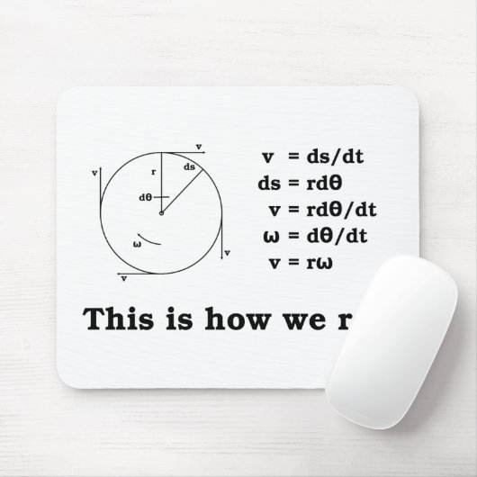 Mathe! Dieses ist, wie wir rollen Mousepad (Mit Mouse)