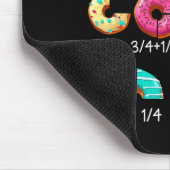 Mathe-Donut-Bruch-Anfangsunterricht-Lehrergeschenk Mousepad (Ecke)
