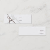 Mathe - dünn mini visitenkarte (Vorne/Hinten)