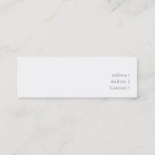 Mathe - dünn mini visitenkarte (Rückseite)