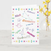 Mathe-Entwurf Karte (Gelbe Blume)