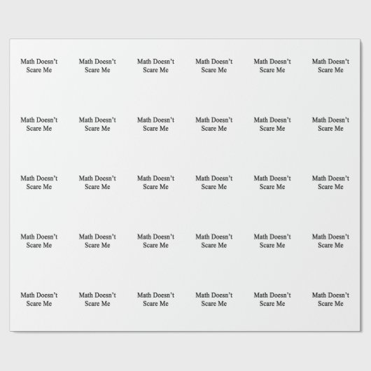 Mathe erschrickt mich nicht geschenkpapier (Flach)