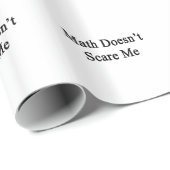 Mathe erschrickt mich nicht geschenkpapier (Rolleneckpunkt)