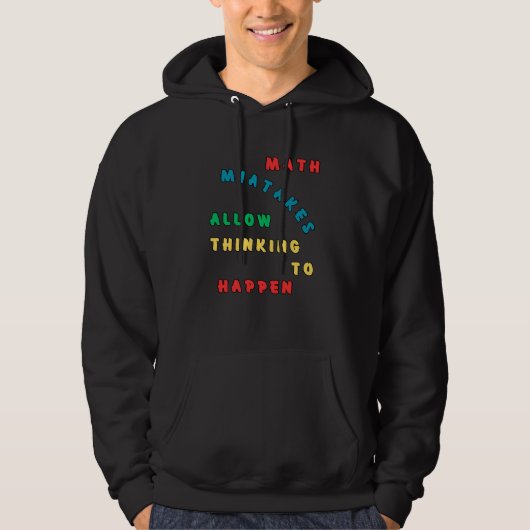 Mathe-Fehler erlauben es zu denken Hoodie (Vorderseite)