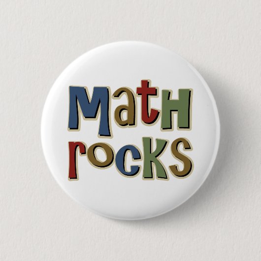 Mathe-Felsen Button (Vorderseite)