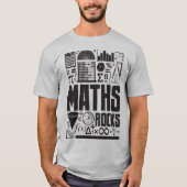 Mathe-Felsen-Mathematikgeek-Nerd-Slogan-T - Shirt (Vorderseite)