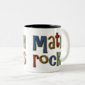 Mathe-Felsen Zweifarbige Tasse (VorderseiteRechts)
