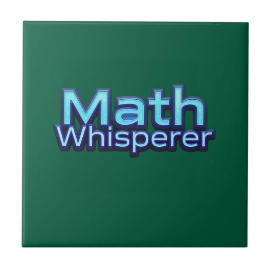 Mathe Flüsterer Fliese (Vorderseite)