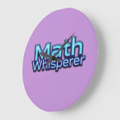 Mathe Flüsterer Große Wanduhr (Winkel)