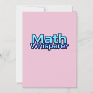 Mathe-Flüsterer Magneteinladung