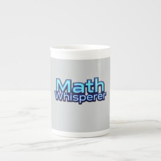 Mathe Flüsterer Porzellantasse (Vorderseite)