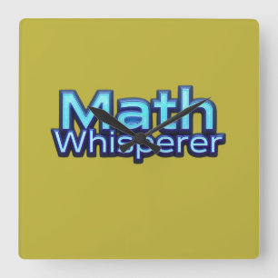 Mathe-Flüsterer Quadratische Wanduhr