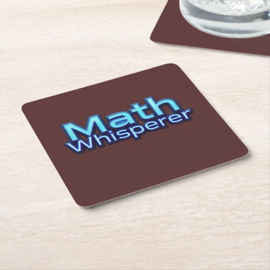 Mathe-Flüsterer Rechteckiger Pappuntersetzer (angewinkelt)