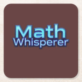 Mathe-Flüsterer Rechteckiger Pappuntersetzer (Vorderseite)