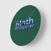 Mathe Flüsterer Runde Wanduhr (Winkel)