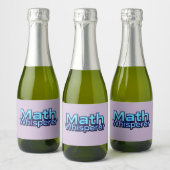 Mathe Flüsterer Schaumweinetikett (Flaschen)