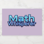 Mathe Flüsterer Schaumweinetikett (Einzelnes Label)