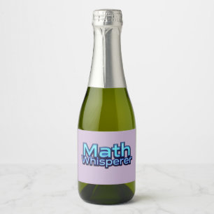 Mathe Flüsterer Schaumweinetikett