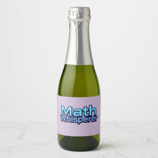 Mathe Flüsterer Schaumweinetikett (Vorderseite)