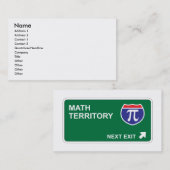 Mathe-folgender Ausgang Visitenkarte (Vorne/Hinten)