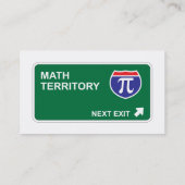 Mathe-folgender Ausgang Visitenkarte (Rückseite)