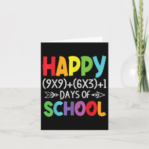Mathe Formel 100 Tage der Schule Geschenke Mathema Karte