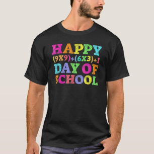 Mathe-Formel 100 Tage Schul-Shirt Mathe-Lehrer T-Shirt