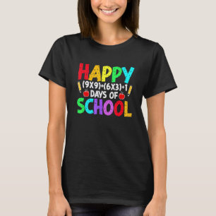Mathe-Formel 100 Tage Schule Cooler Mathelehrer  T-Shirt
