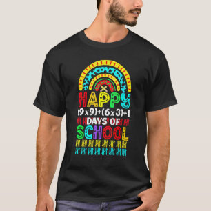Mathe-Formel 100 Tage Schule Lehrer Junge Mädchen T-Shirt